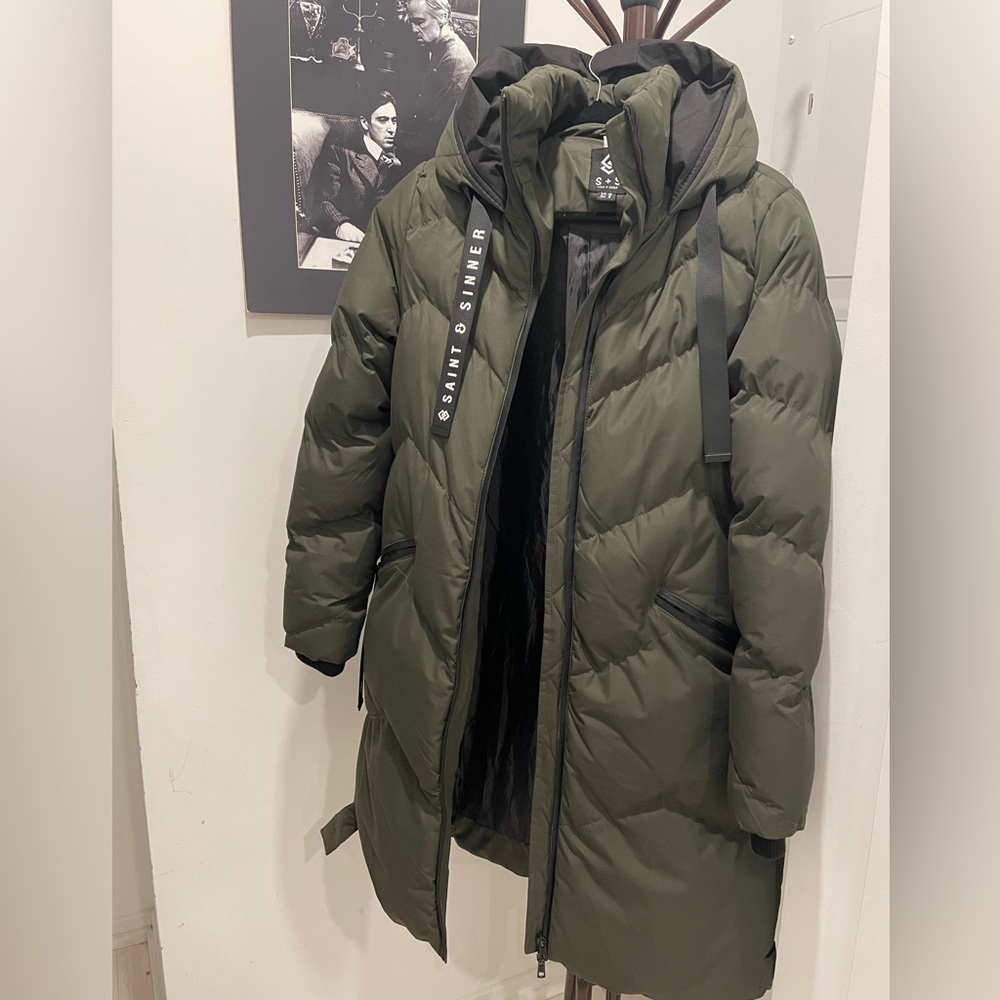 Saint and Sinner Puffer Jacket Size Small
